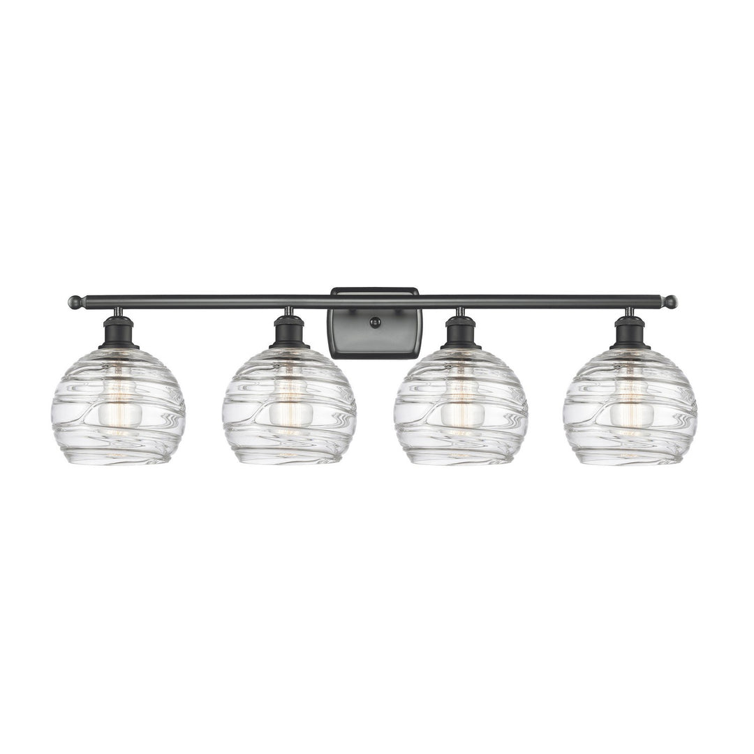 Innovations Ballston 516-4W-BK-G1213-8 Bath Vanity Light 36 in. wide - Matte Black
