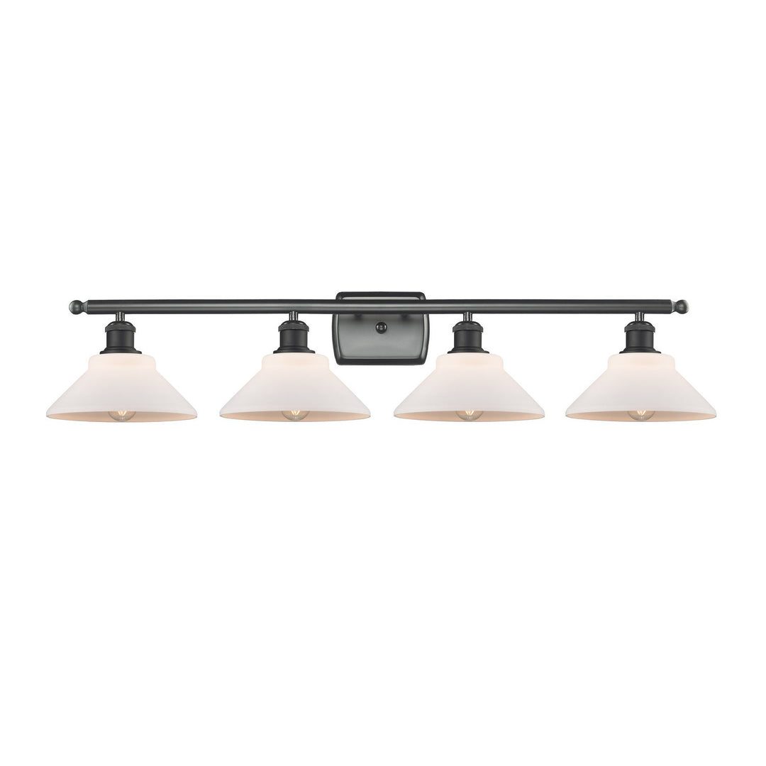 Innovations Ballston 516-4W-BK-G131 Bath Vanity Light 36 in. wide - Matte Black