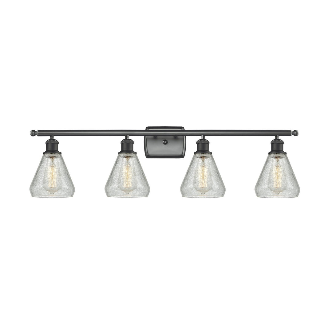 Innovations Ballston 516-4W-BK-G275-LED Bath Vanity Light 36 in. wide - Matte Black