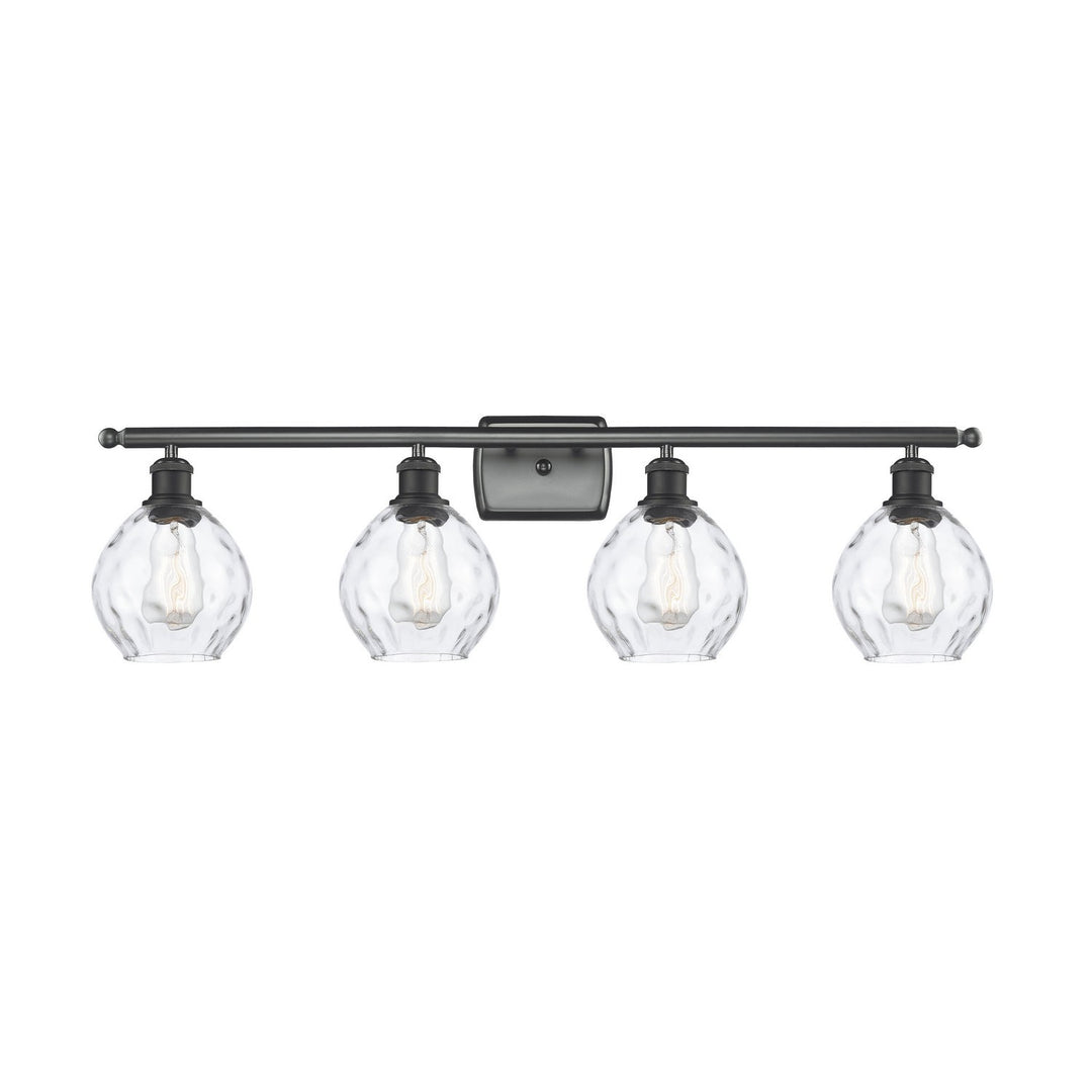 Innovations Ballston 516-4W-BK-G362 Bath Vanity Light 36 in. wide - Matte Black