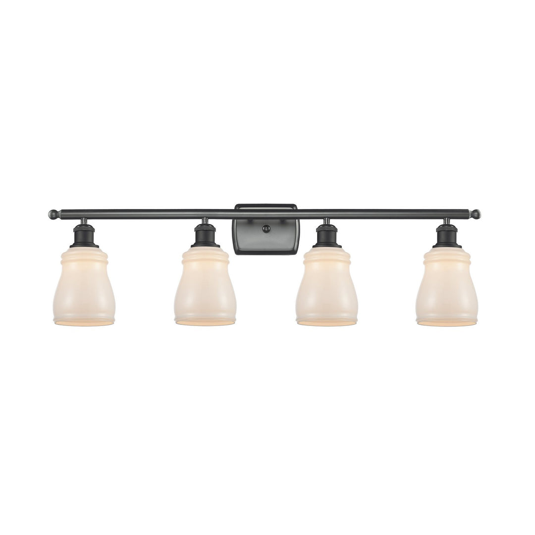 Innovations Ballston 516-4W-BK-G391 Bath Vanity Light 36 in. wide - Matte Black