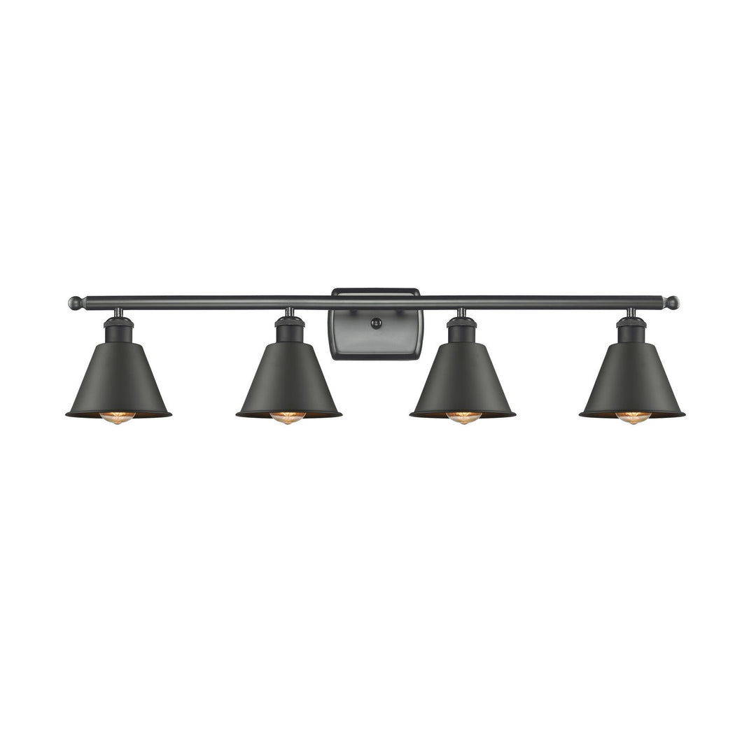 Innovations Ballston 516-4W-BK-M8-LED Bath Vanity Light 36 in. wide - Matte Black