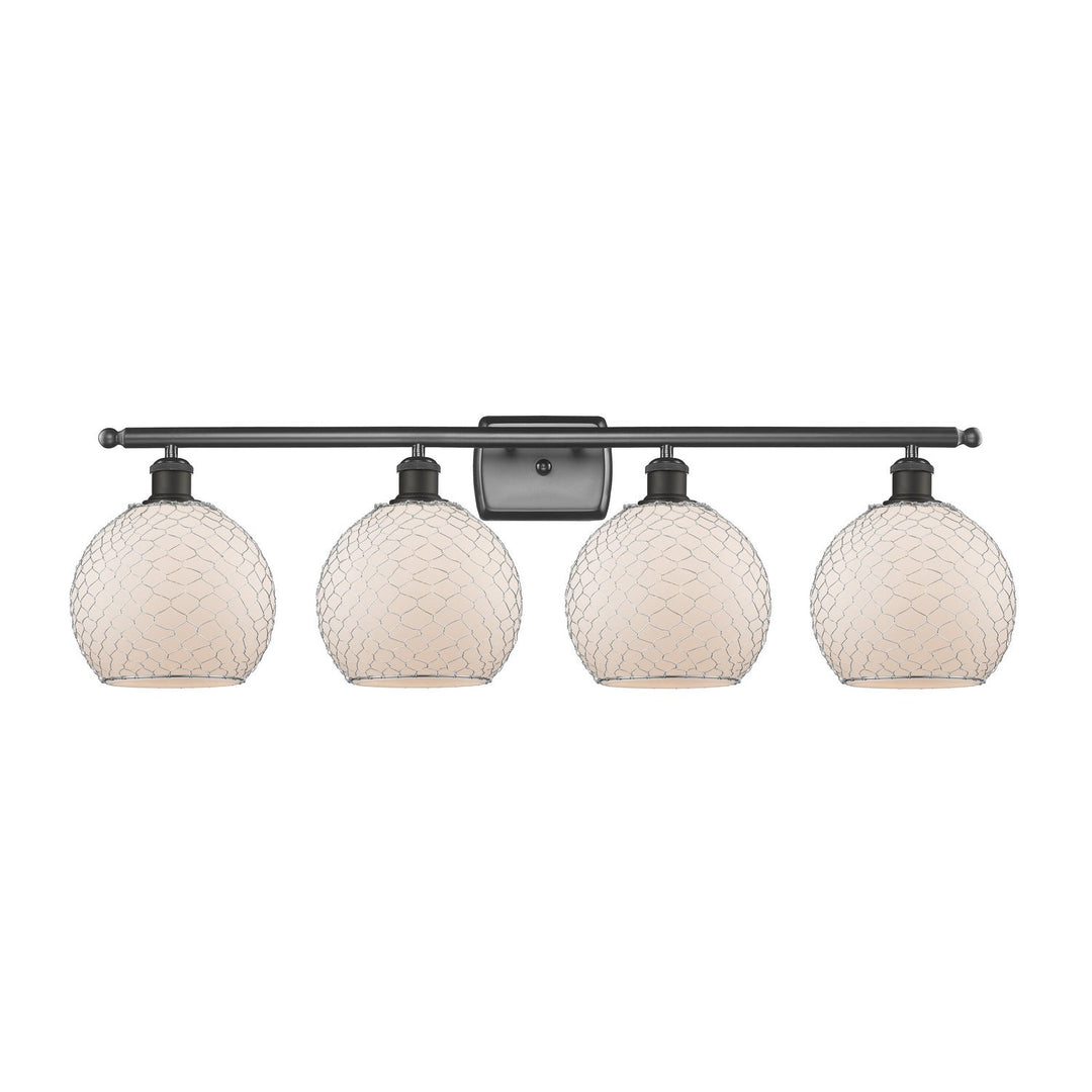 Innovations Ballston 516-4W-OB-G121-8CSN Bath Vanity Light 36 in. wide - Oil Rubbed Bronze