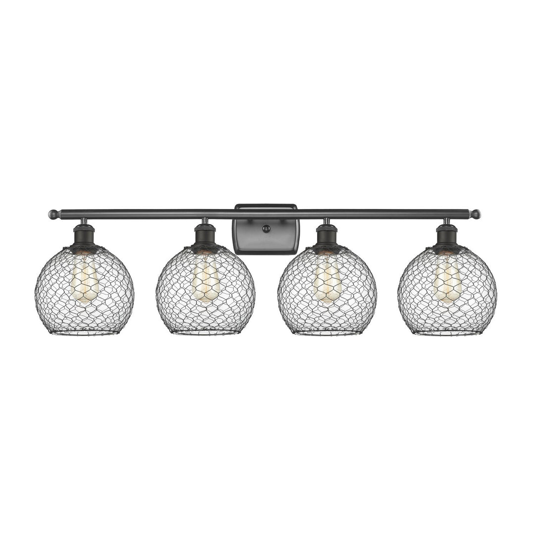 Innovations Ballston 516-4W-OB-G122-8CBK Bath Vanity Light 36 in. wide - Oil Rubbed Bronze