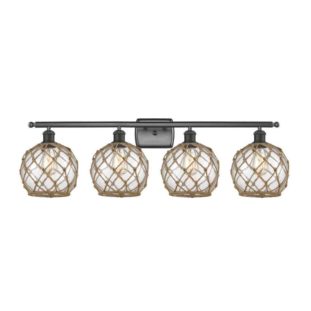 Innovations Ballston 516-4W-OB-G122-8RB Bath Vanity Light 36 in. wide - Oil Rubbed Bronze