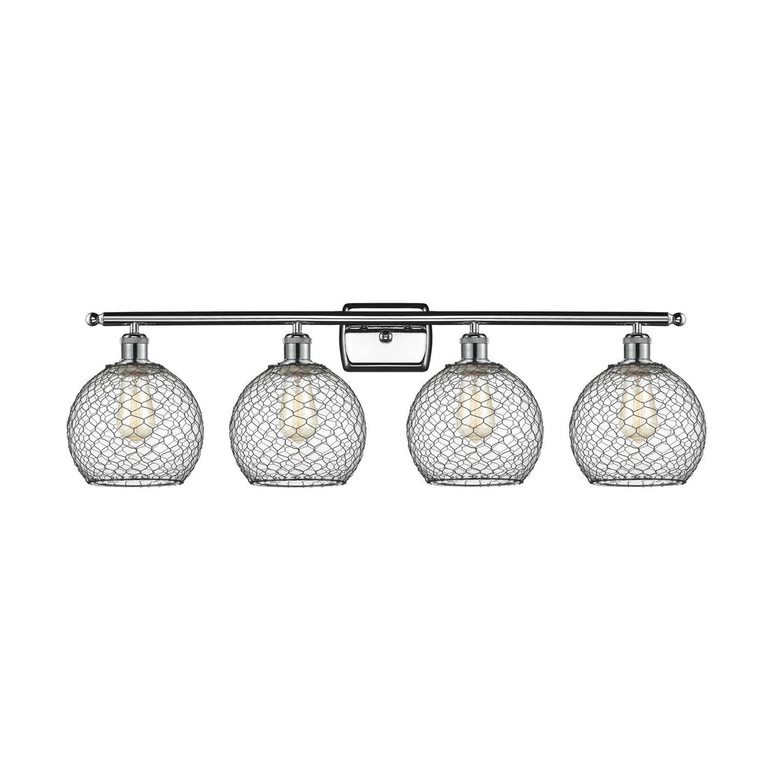 Innovations Ballston 516-4W-PC-G122-8CBK Bath Vanity Light 36 in. wide - Polished Chrome