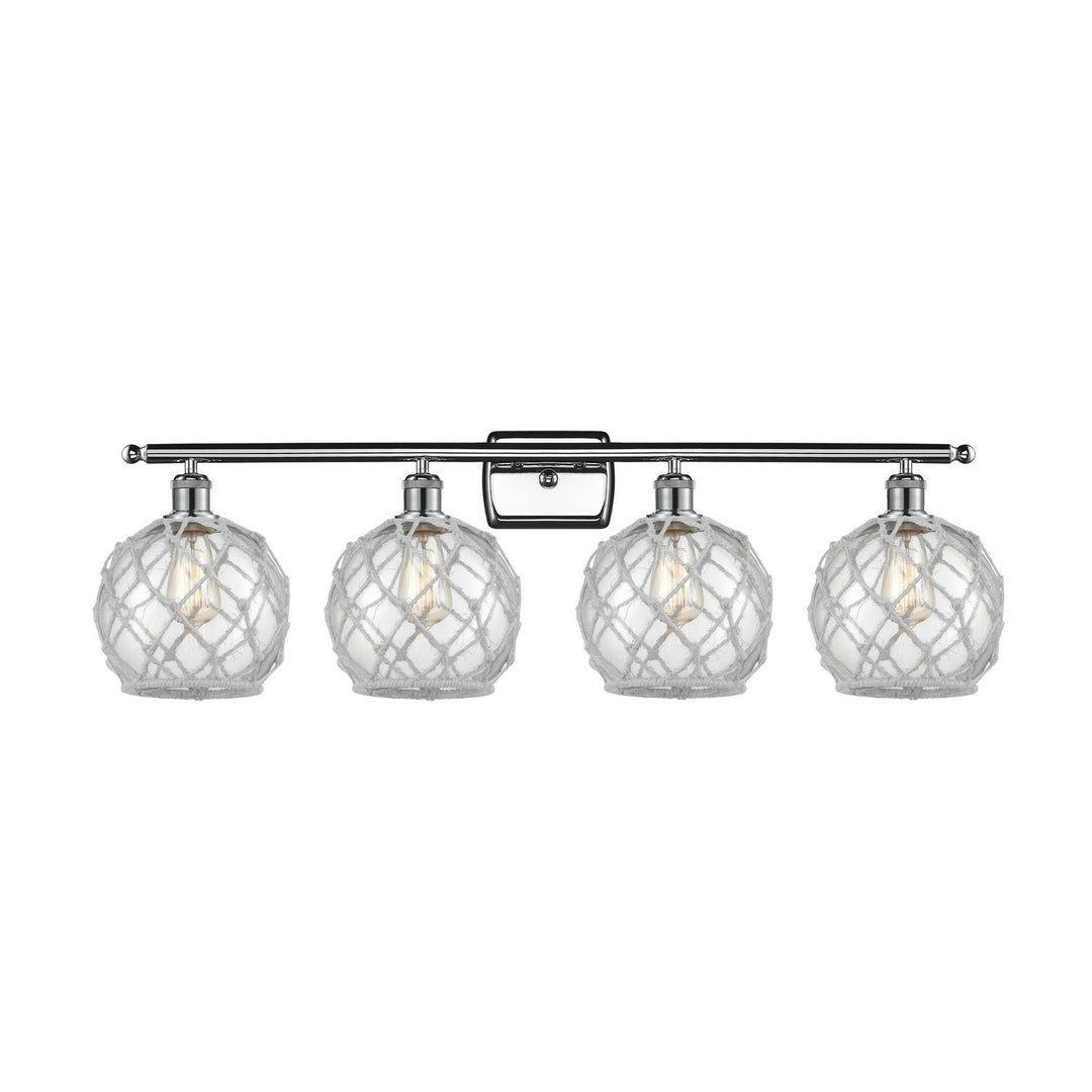 Innovations Ballston 516-4W-PC-G122-8RW Bath Vanity Light 36 in. wide - Polished Chrome
