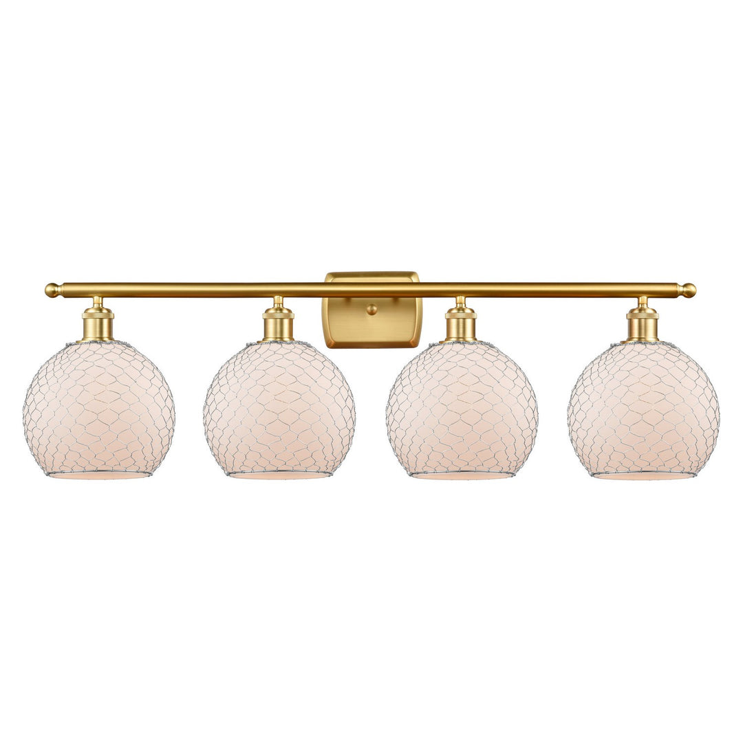 Innovations Ballston 516-4W-SG-G121-8CSN Bath Vanity Light 36 in. wide - Satin Gold