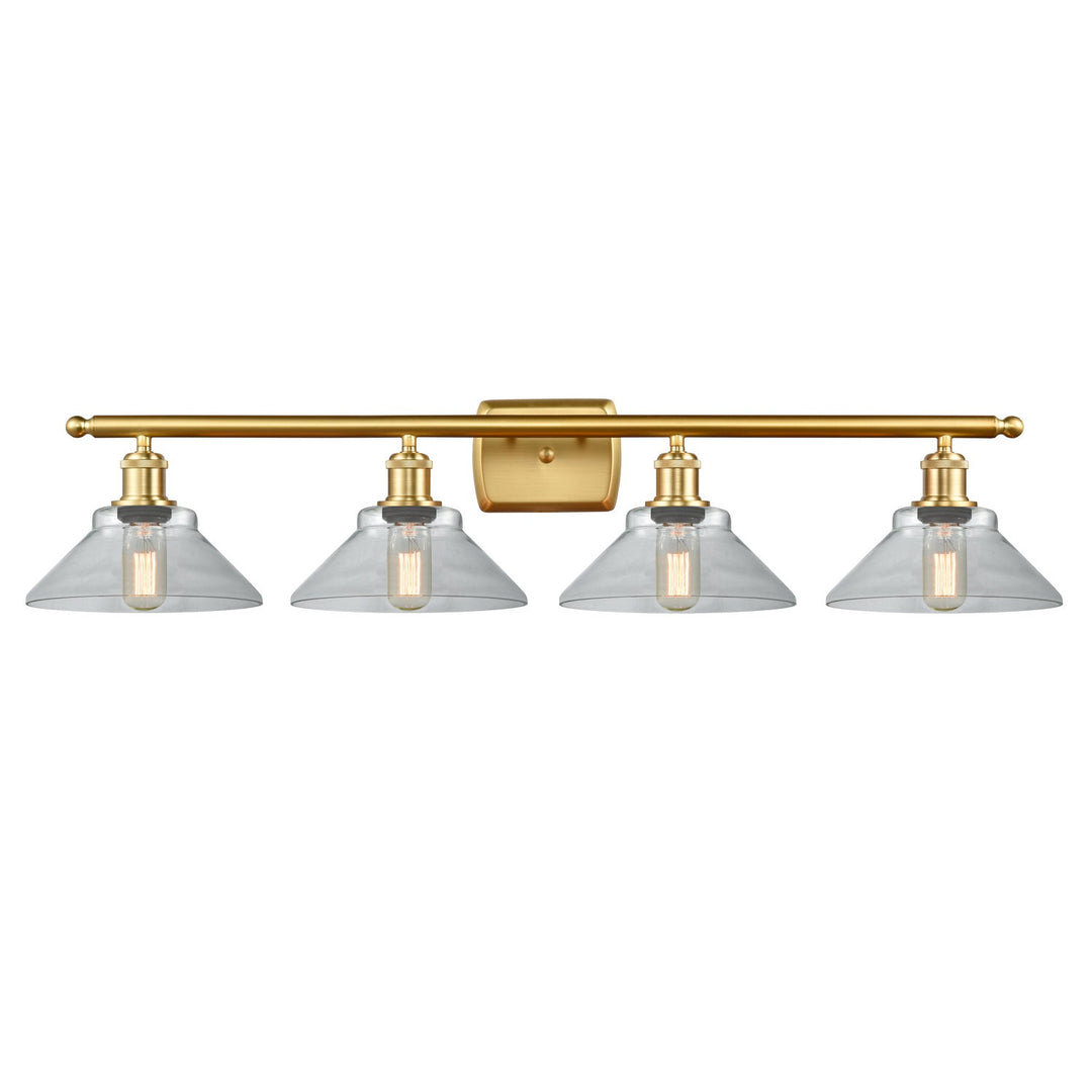 Innovations Ballston 516-4W-SG-G132 Bath Vanity Light 36 in. wide - Satin Gold