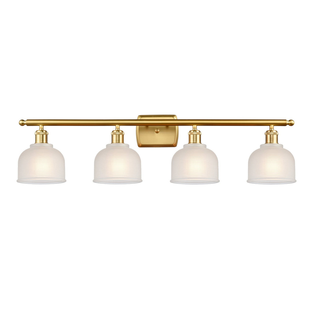 Innovations Ballston 516-4W-SG-G411 Bath Vanity Light 36 in. wide - Satin Gold