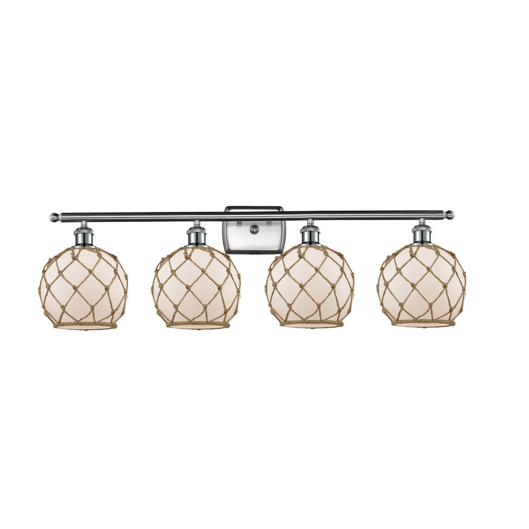 Innovations Ballston 516-4W-SN-G121-8RB Bath Vanity Light 36 in. wide - Brushed Satin Nickel