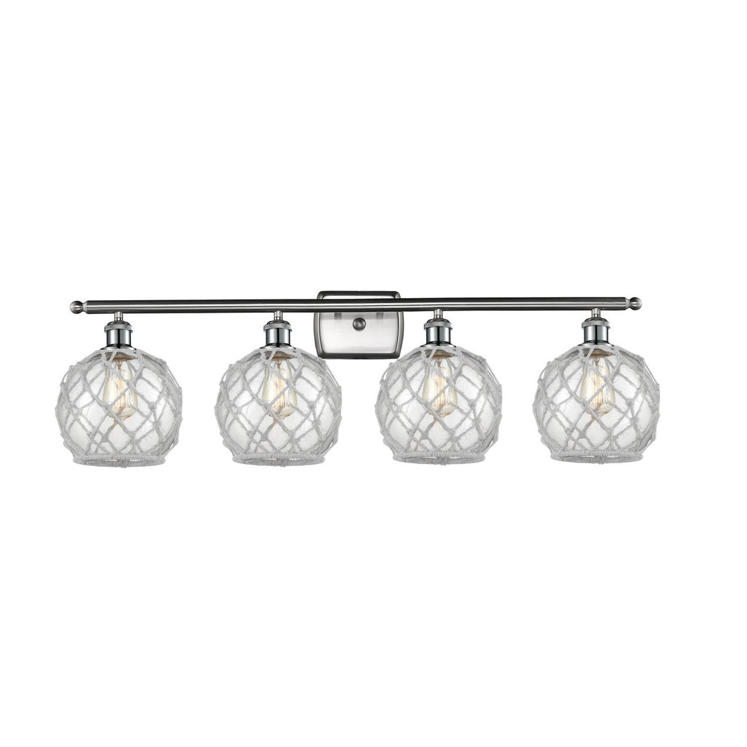 Innovations Ballston 516-4W-SN-G122-8RW Bath Vanity Light 36 in. wide - Brushed Satin Nickel