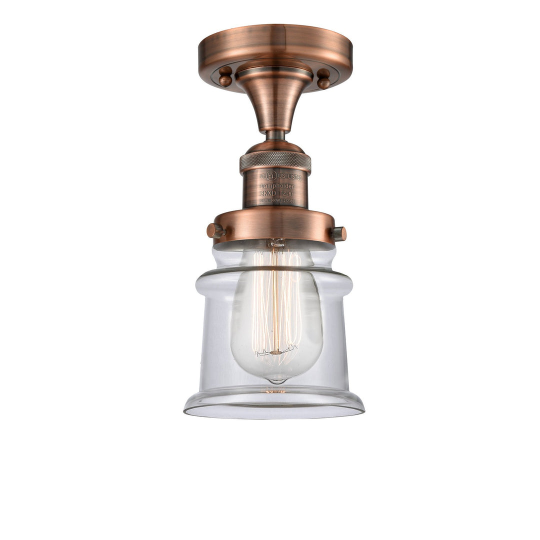 Innovations Franklin Restoration 517-1CH-AC-G182S-LED Ceiling Light - Antique Copper