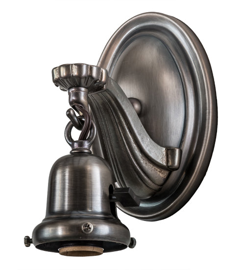 Meyda Tiffany Lighting 105761 Revival One Light Wall Sconce Utility Light Pewter, Nickel, Silver