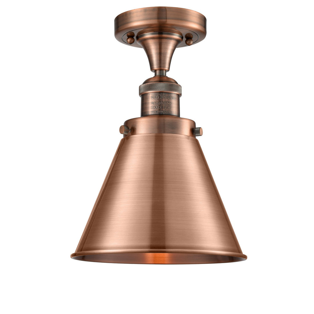 Innovations Franklin Restoration 517-1CH-AC-M13-AC-LED Ceiling Light - Antique Copper