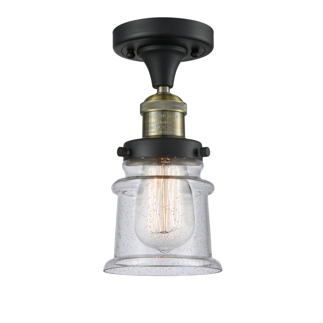 Innovations Franklin Restoration 517-1CH-BAB-G184S-LED Ceiling Light - Black Antique Brass