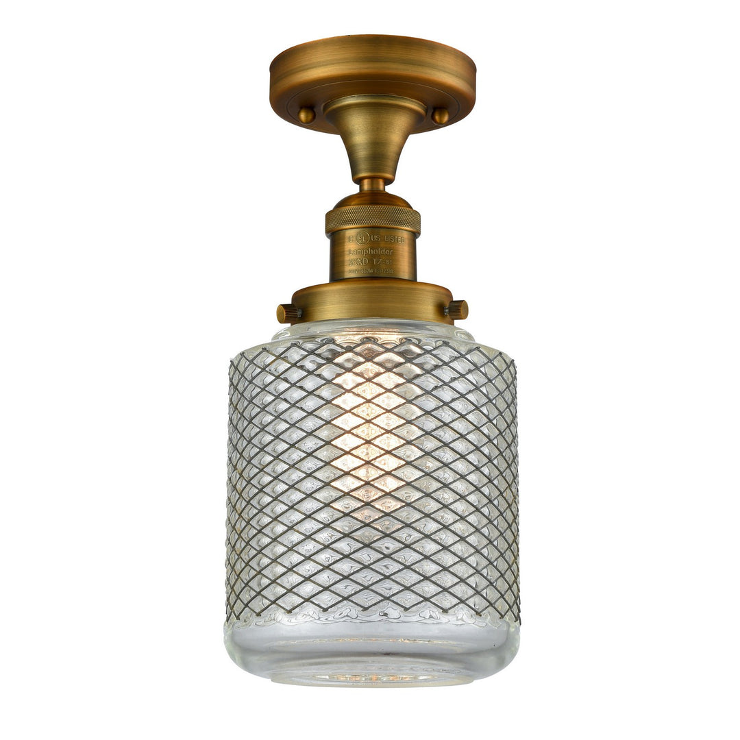 Innovations Franklin Restoration 517-1CH-BB-G262 Ceiling Light - Brushed Brass