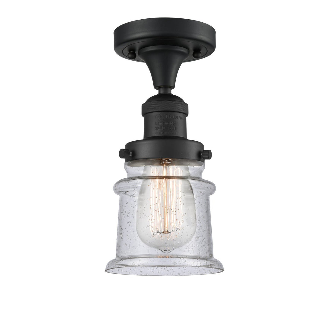 Innovations Franklin Restoration 517-1CH-BK-G184S Ceiling Light - Matte Black