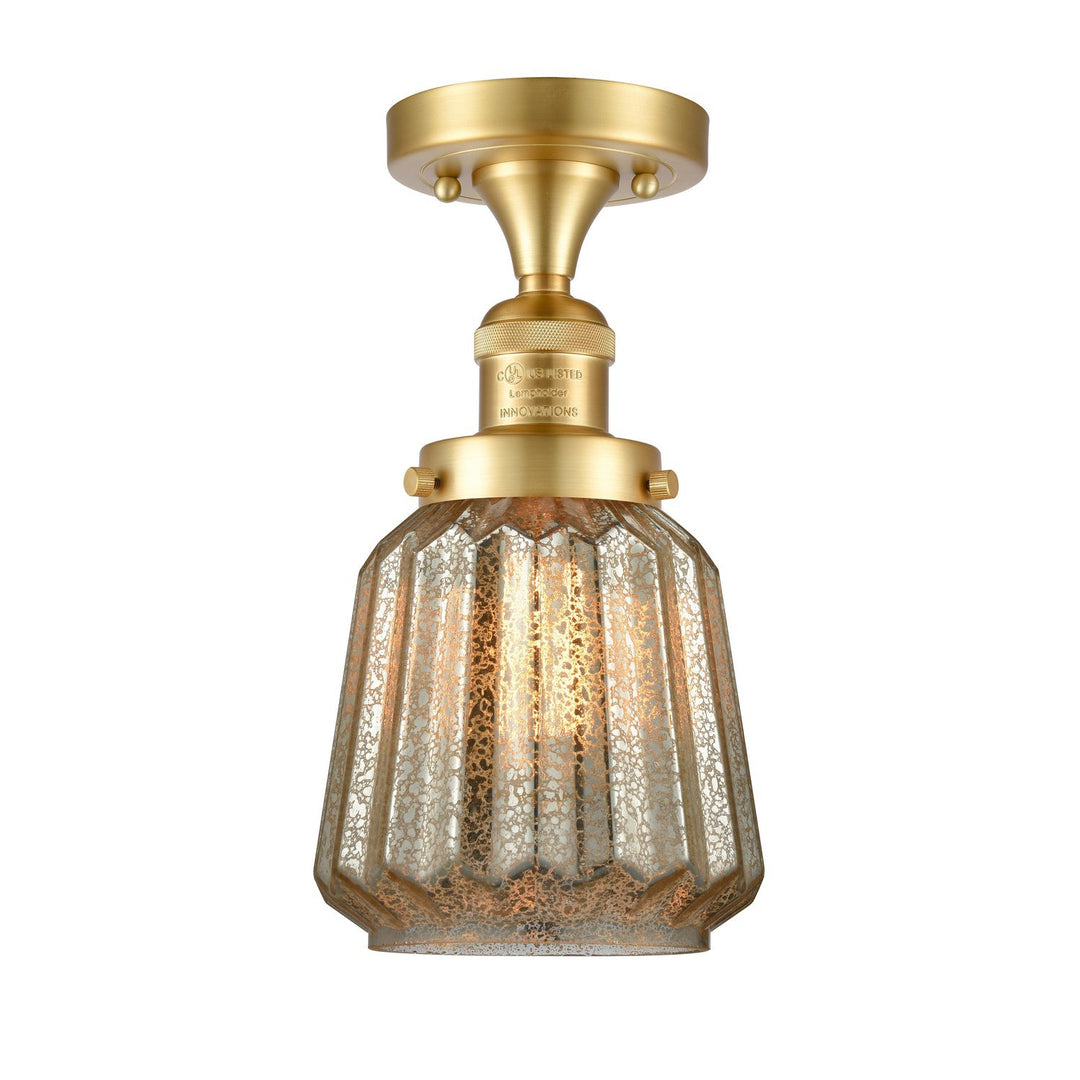 Innovations Franklin Restoration 517-1CH-SG-G146 Ceiling Light - Satin Gold