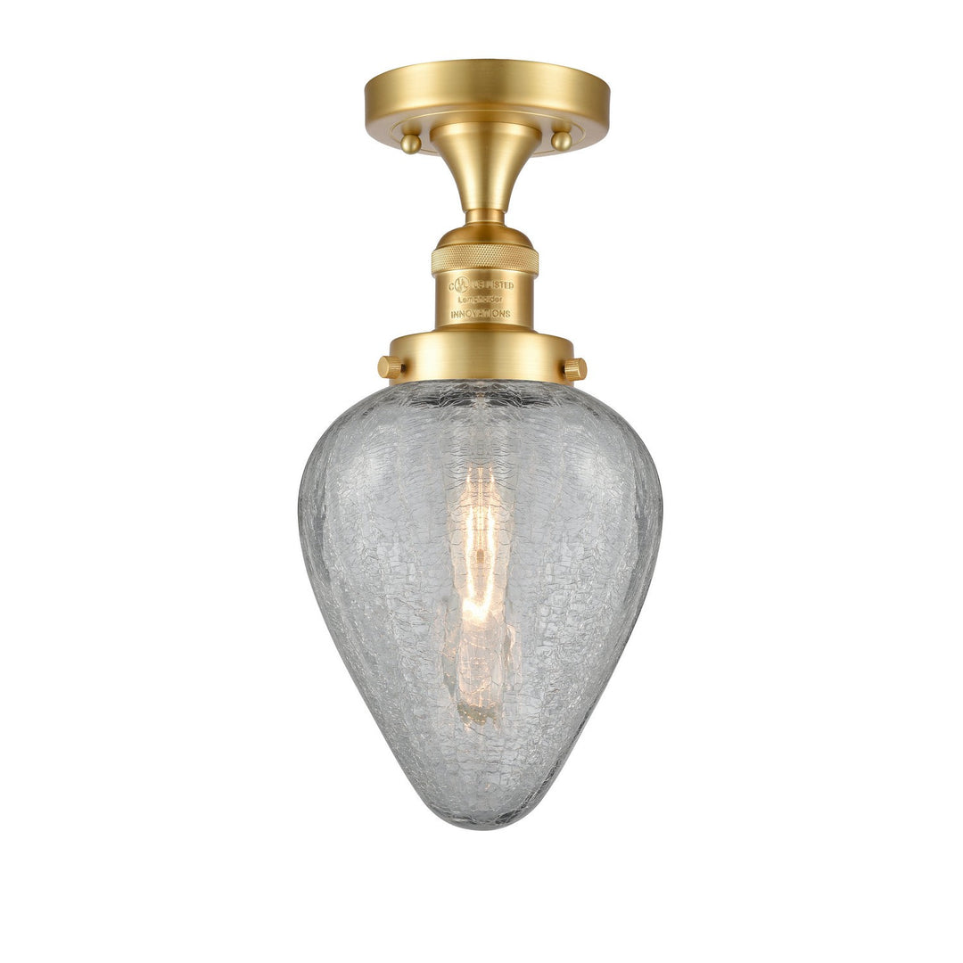 Innovations Franklin Restoration 517-1CH-SG-G165 Ceiling Light - Satin Gold