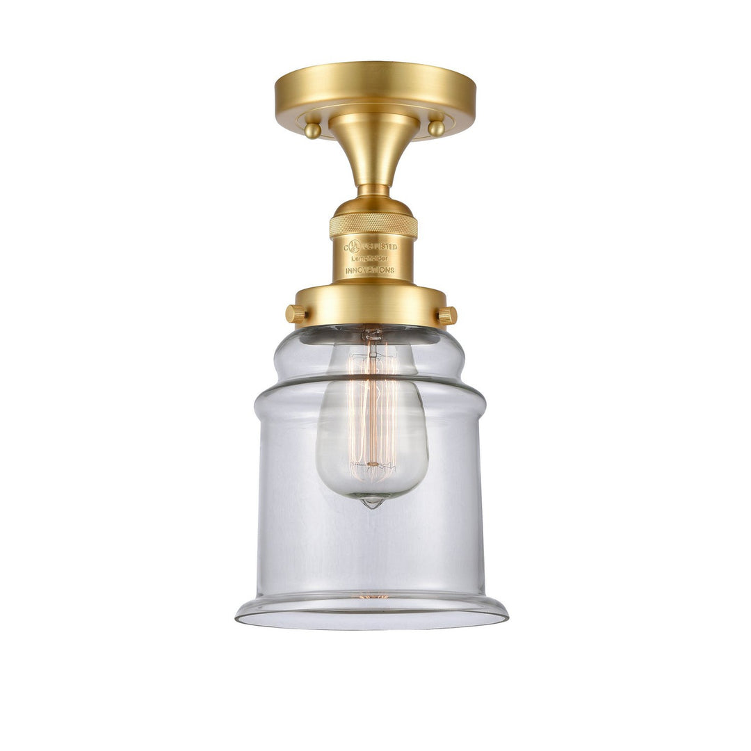 Innovations Franklin Restoration 517-1CH-SG-G182 Ceiling Light - Satin Gold