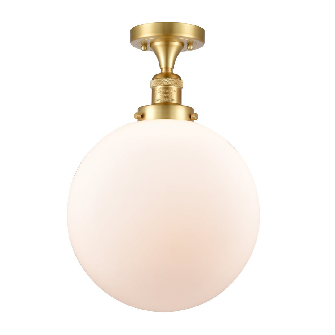 Innovations Franklin Restoration 517-1CH-SG-G201-12 Ceiling Light - Satin Gold