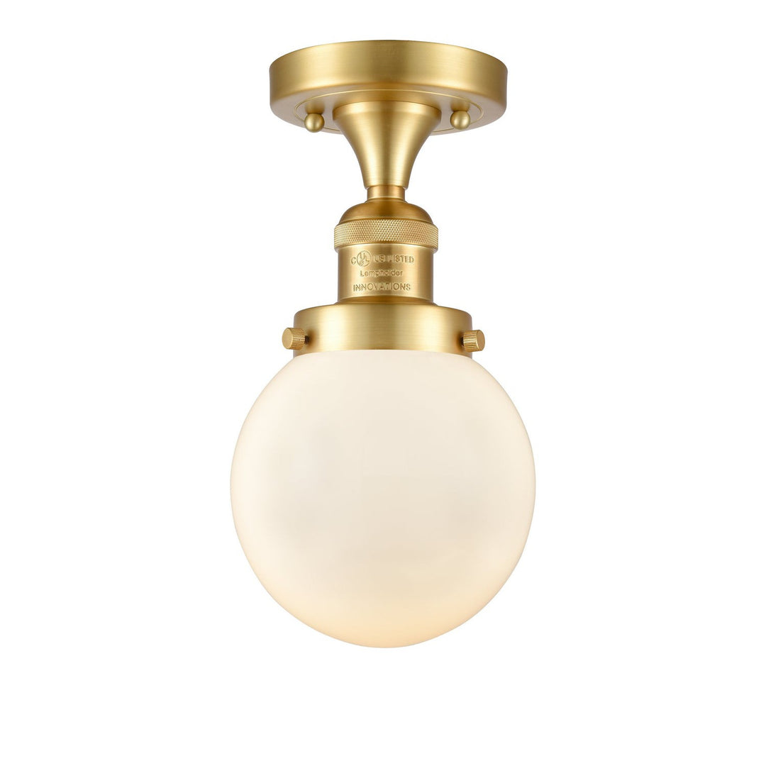 Innovations Franklin Restoration 517-1CH-SG-G201-6 Ceiling Light - Satin Gold