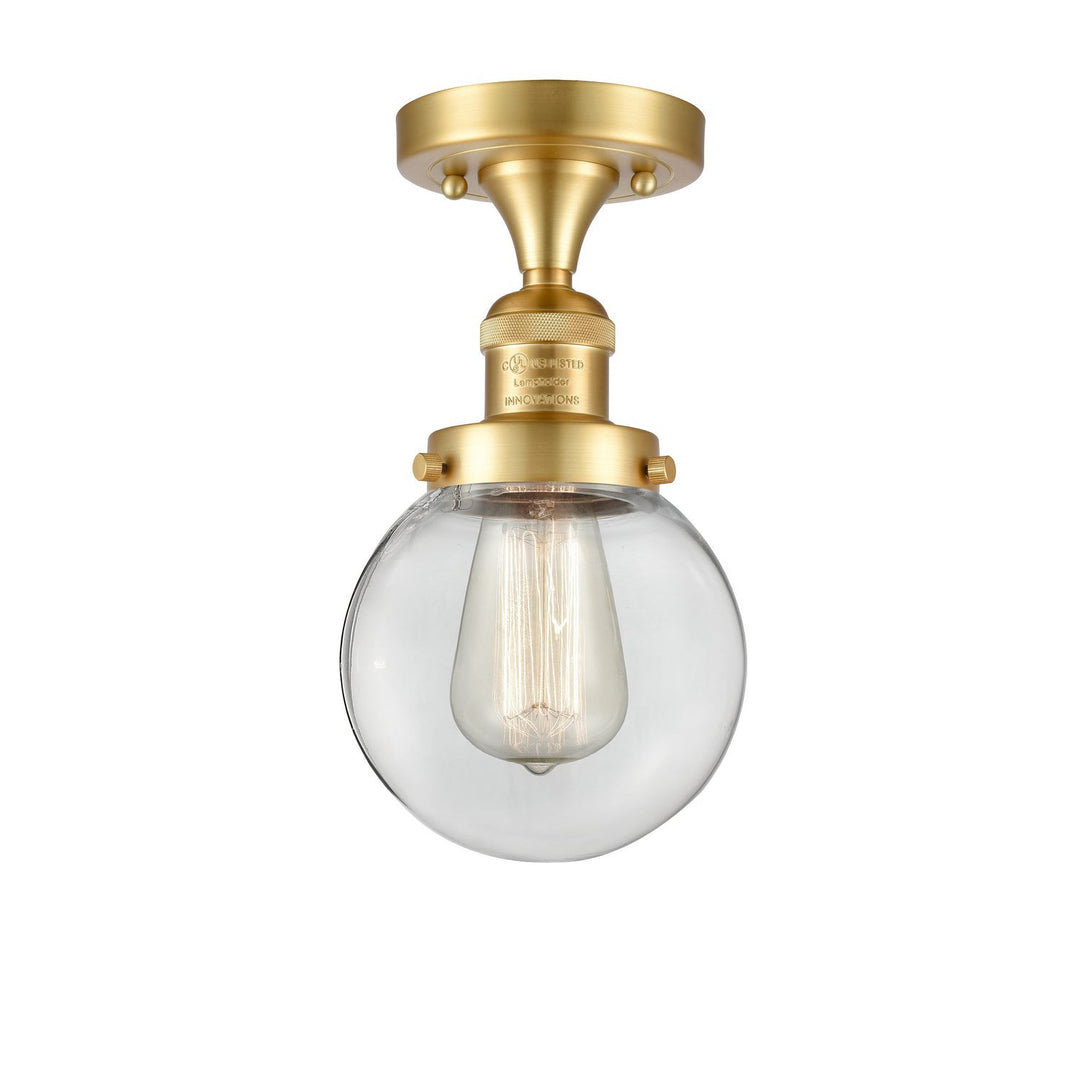 Innovations Franklin Restoration 517-1CH-SG-G202-6 Ceiling Light - Satin Gold