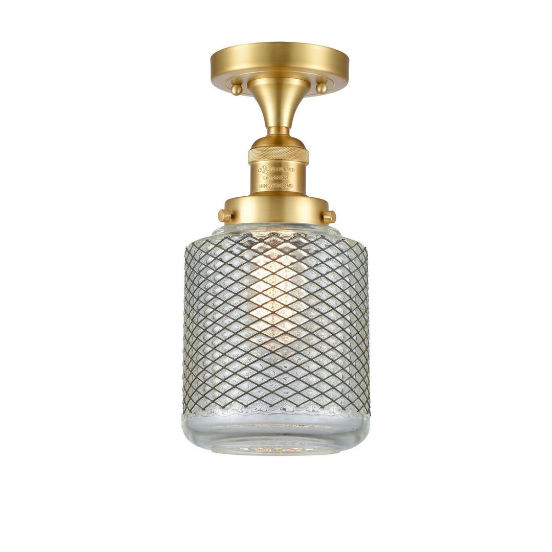 Innovations Franklin Restoration 517-1CH-SG-G262 Ceiling Light - Satin Gold
