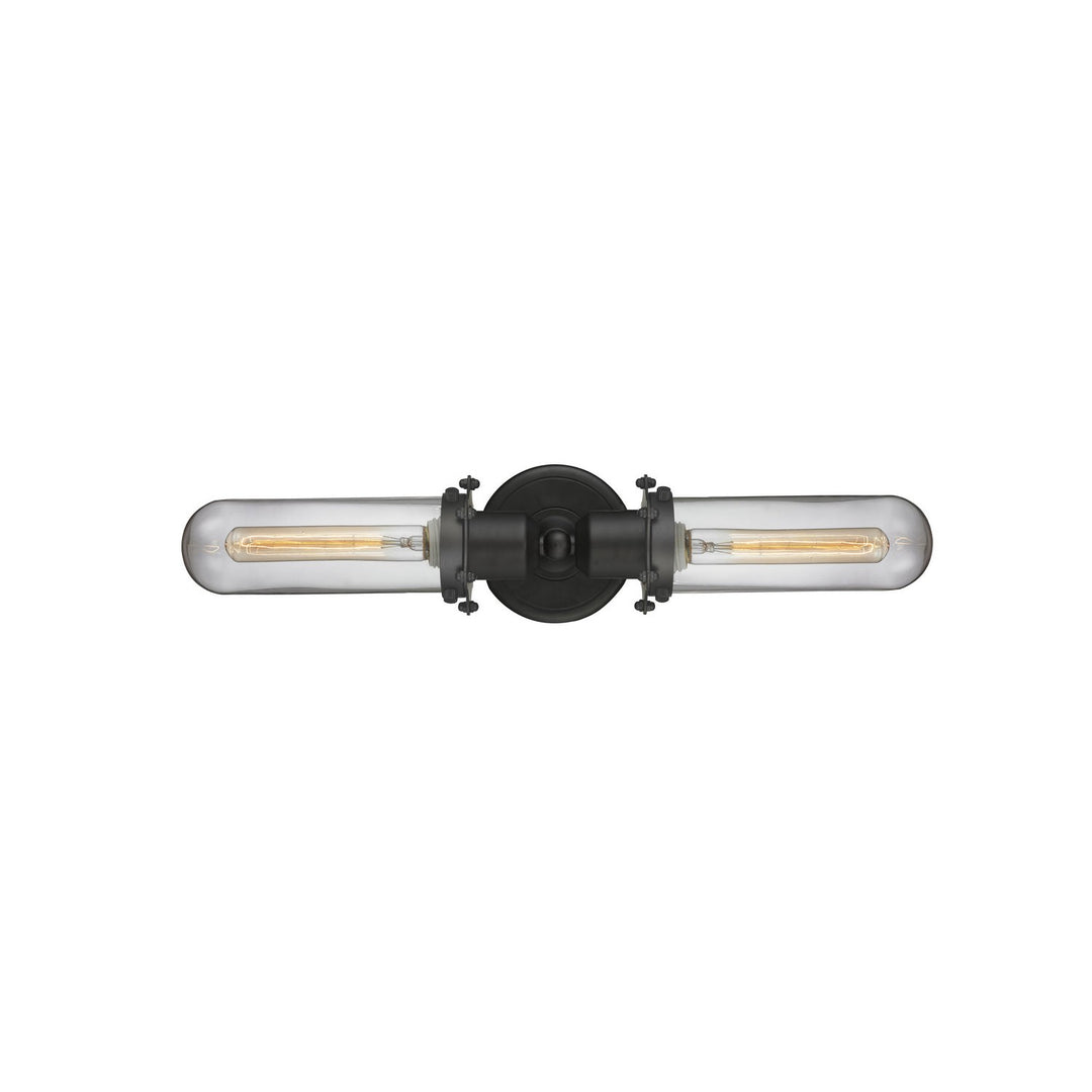 Innovations Austere 900-2W-OB-CE228-OB-CL Bath Vanity Light 22 in. wide - Oil Rubbed Bronze