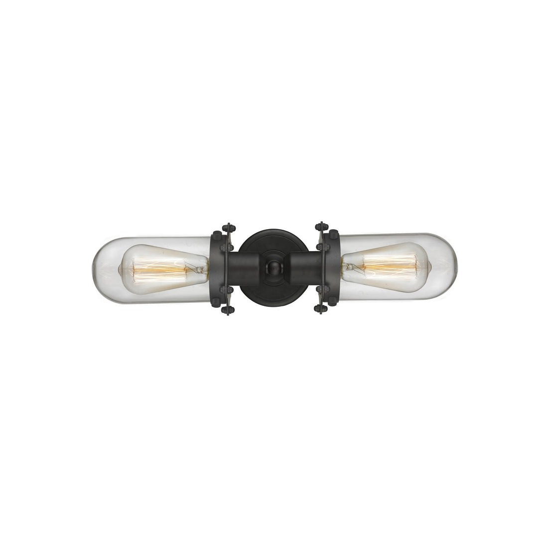 Innovations Austere 900-2W-OB-CE231-OB-CL Bath Vanity Light 22 in. wide - Oil Rubbed Bronze