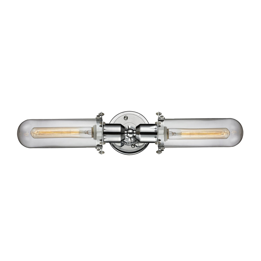 Innovations Austere 900-2W-PC-CE228-PC-CL Bath Vanity Light 22 in. wide - Polished Chrome