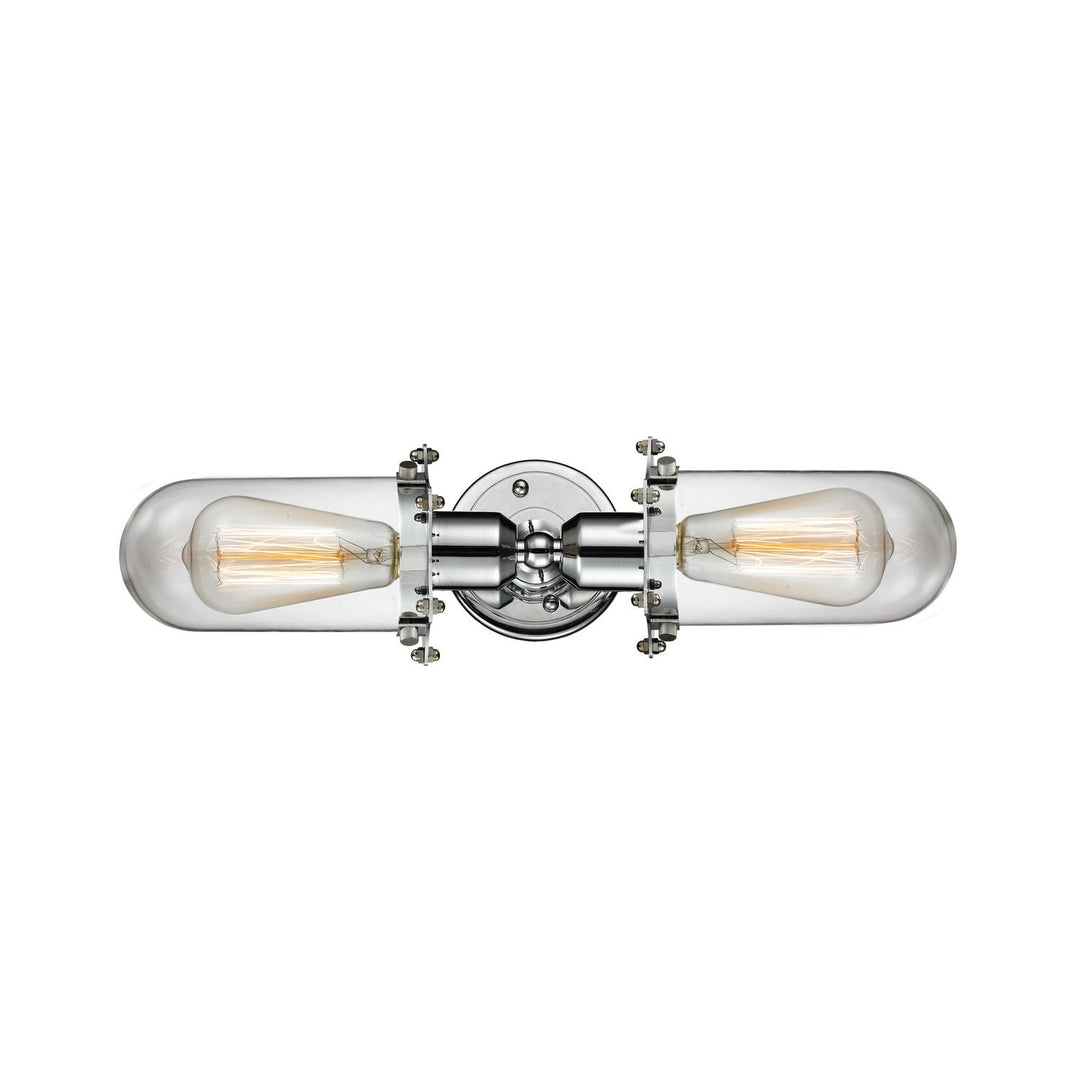 Innovations Austere 900-2W-PC-CE231-PC-CL Bath Vanity Light 22 in. wide - Polished Chrome