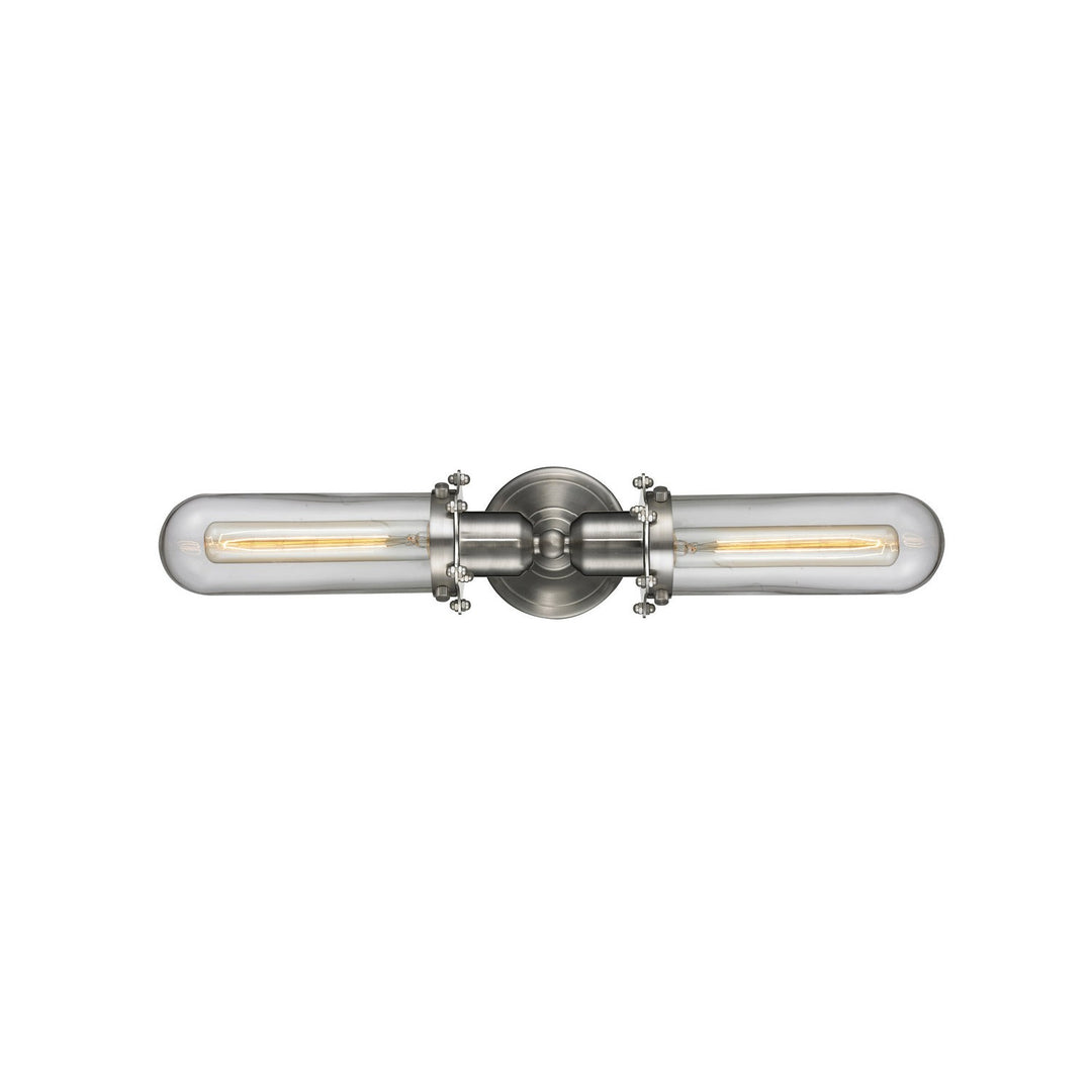 Innovations Austere 900-2W-SN-CE228-SN-CL Bath Vanity Light 22 in. wide - Brushed Satin Nickel
