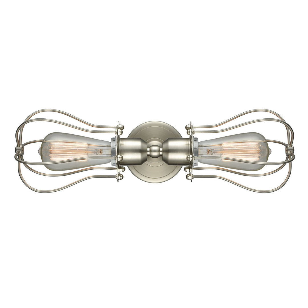 Innovations Austere 900-2W-SN-CE513-SN Bath Vanity Light 19 in. wide - Brushed Satin Nickel