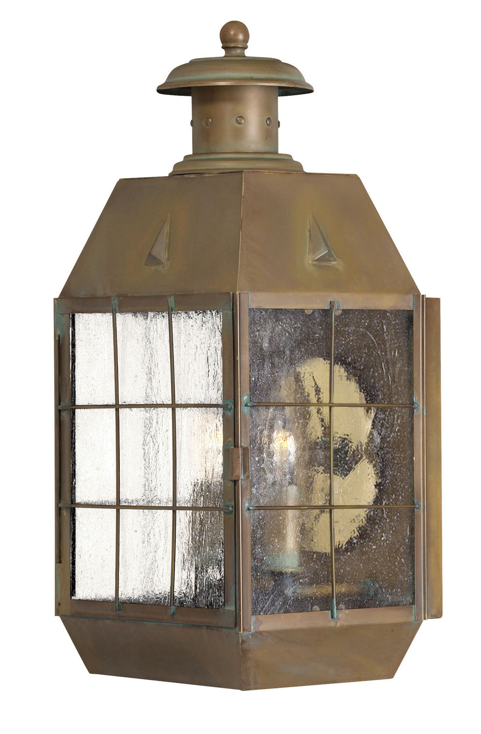 Hinkley Lighting 2374AS  Nantucket Outdoor Aged Brass