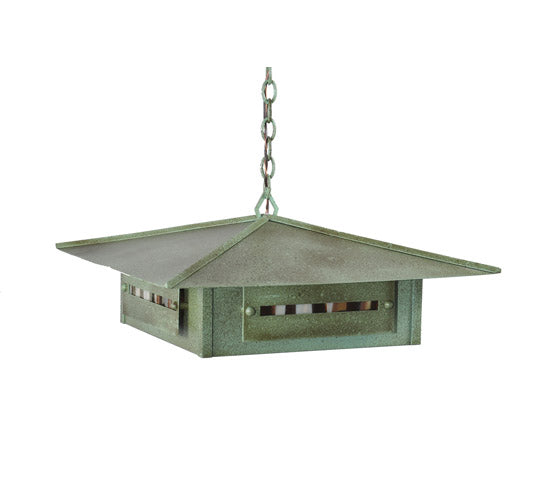 Meyda Tiffany Lighting 105984 Moss Creek Four Light Pendant Outdoor Copper/Antique/Verde