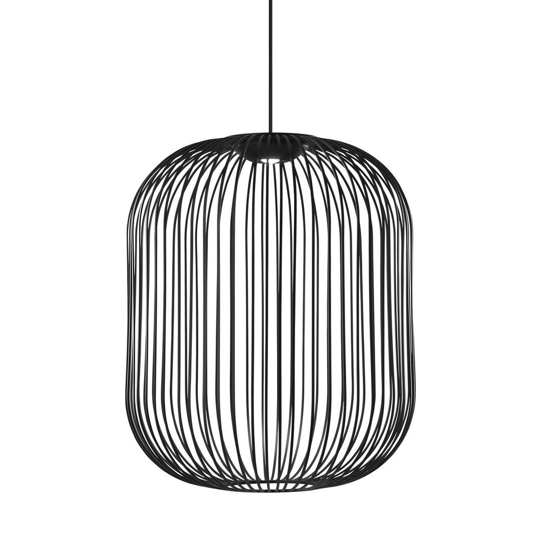 Visual Comfort Modern Kai 700TDKAI2B-LED930 Pendant Light - Nightshade Black