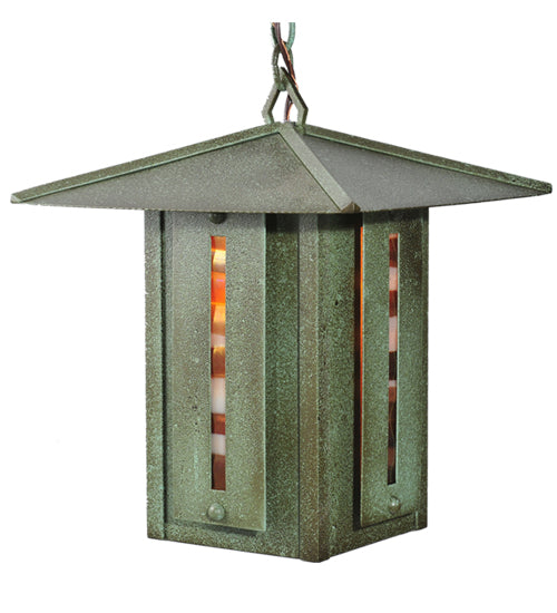 Meyda Tiffany Lighting 106036 Moss Creek One Light Pendant Outdoor Copper/Antique/Verde