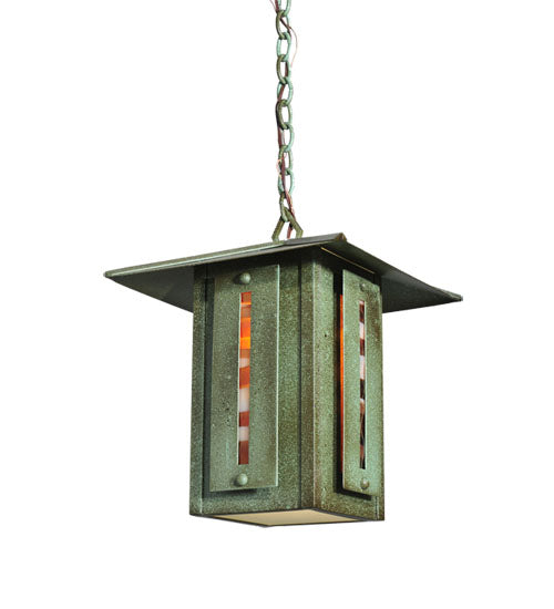 Meyda Tiffany Lighting 106036 Moss Creek One Light Pendant Outdoor Copper/Antique/Verde