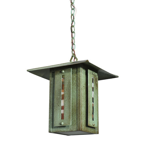 Meyda Tiffany Lighting 106036 Moss Creek One Light Pendant Outdoor Copper/Antique/Verde