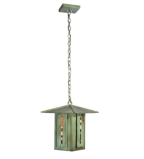 Meyda Tiffany Lighting 106036 Moss Creek One Light Pendant Outdoor Copper/Antique/Verde