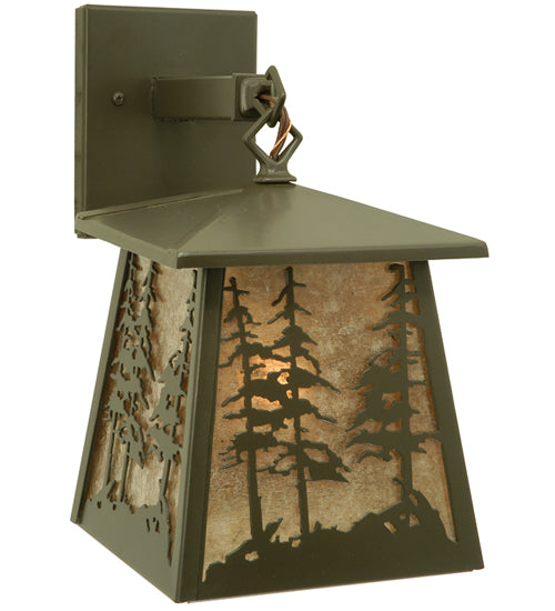 Meyda Tiffany Lighting 106038 Stillwater One Light Wall Sconce Outdoor Bronze / Dark