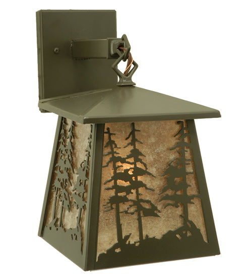 Meyda Tiffany Lighting 106038 Stillwater One Light Wall Sconce Outdoor Bronze / Dark