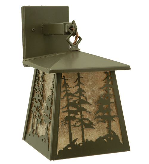 Meyda Tiffany Lighting 106038 Stillwater One Light Wall Sconce Outdoor Bronze / Dark