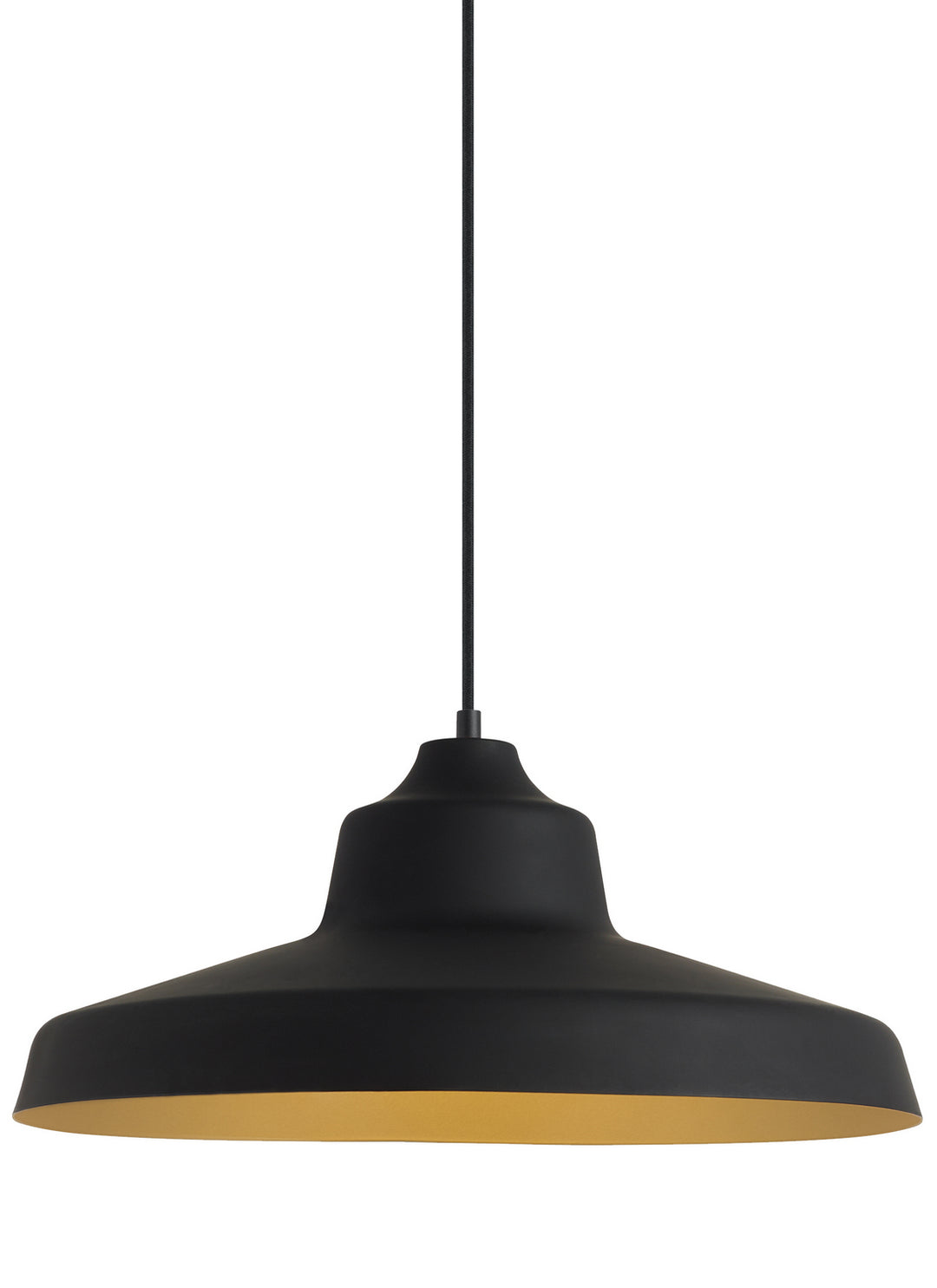 Visual Comfort Modern Zevo 700TDZVOBG Pendant Light - Black/Gold