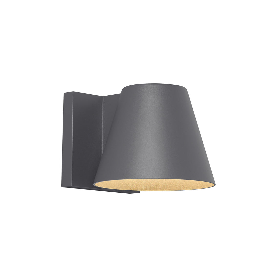 Visual Comfort Modern 700WSBOW4H-LED830 Bowman Led Outdoor Wall Mount Outdoor Gray