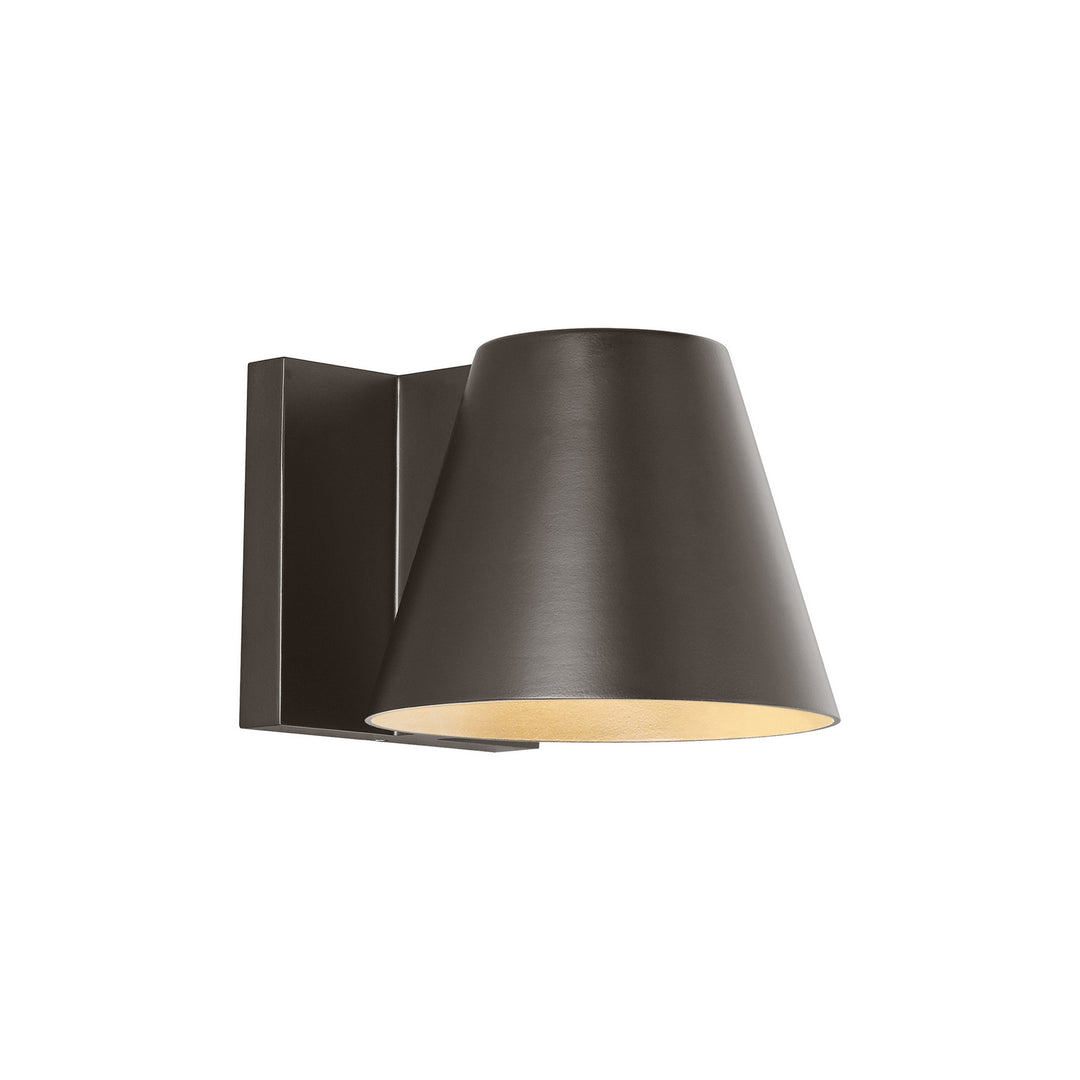 Visual Comfort Modern 700WSBOW4Z-LED827 Bowman Led Outdoor Wall Mount Outdoor Bronze / Dark