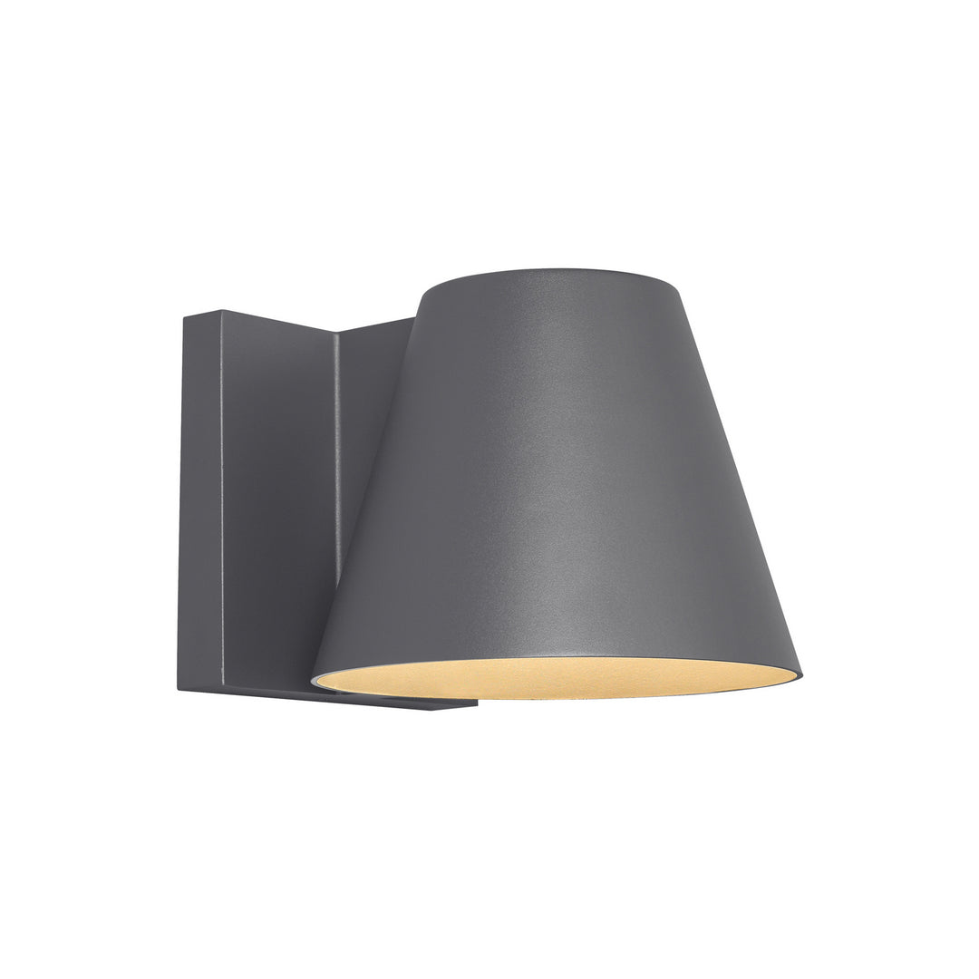 Visual Comfort Modern 700WSBOW6H-LED830-277 Bowman Led Outdoor Wall Mount Outdoor Gray