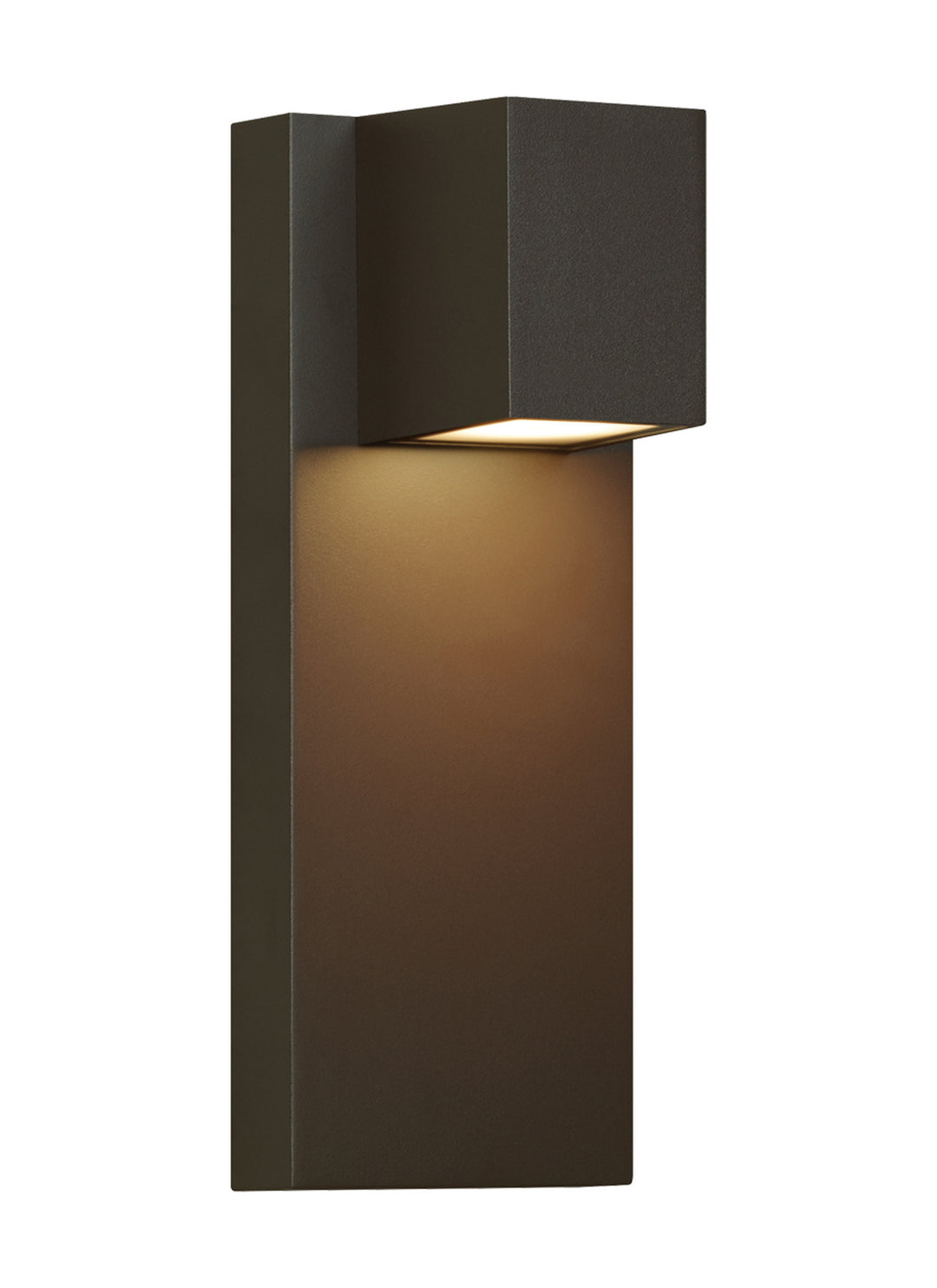 Visual Comfort Modern 700WSQDRZ-LEDWD Quadrate Led Outdoor Wall Lantern Outdoor Bronze / Dark